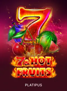 Machine à sous 7 Hot Fruits avec symboles de fruits classiques et multiplicateurs